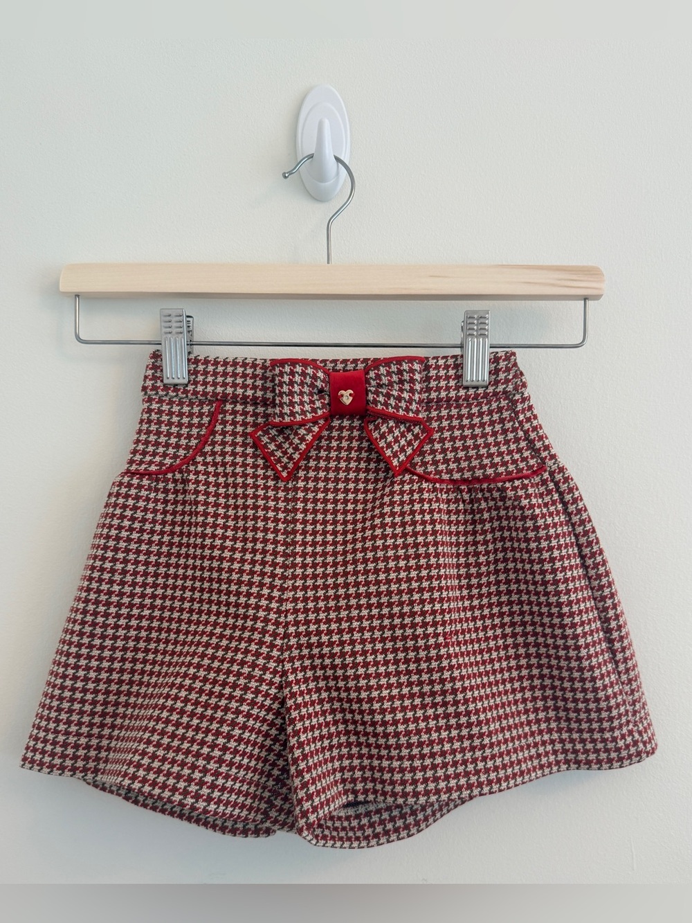 Mayoral Houndstooth Shorts with Bow. Size:6